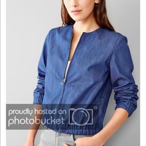 Gap denim bomber jacket